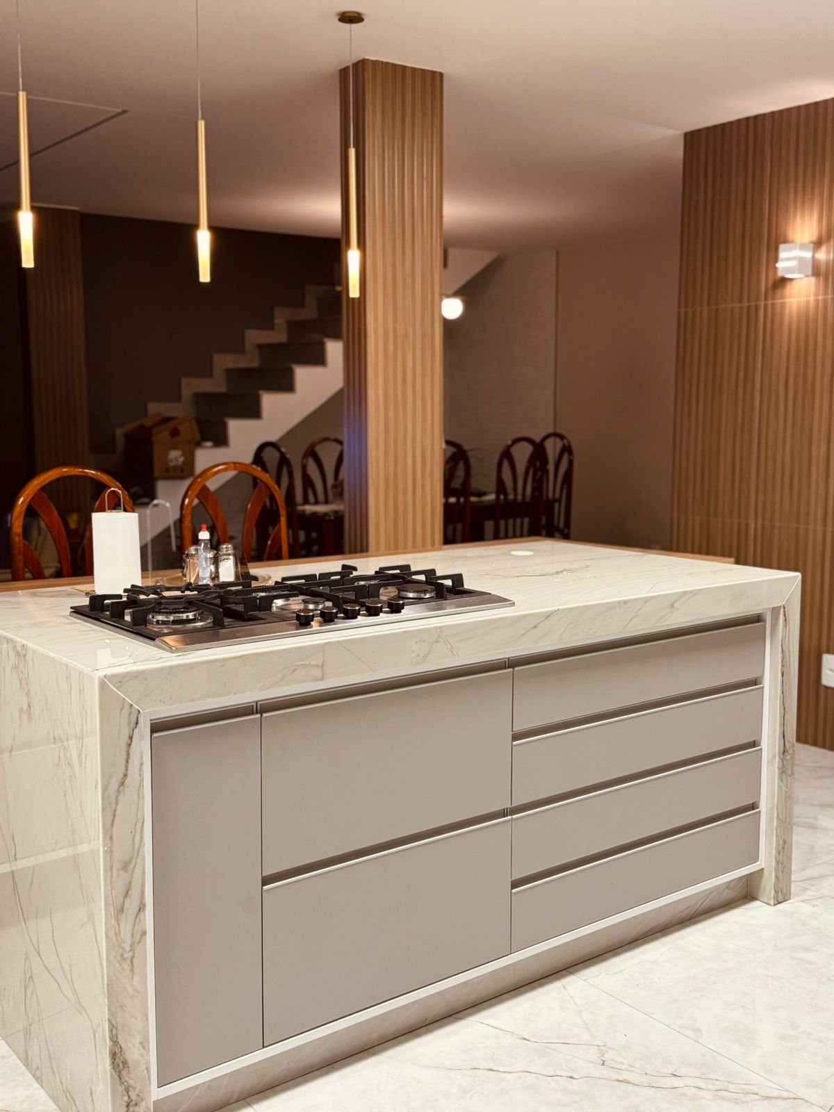 Ilha com cooktop